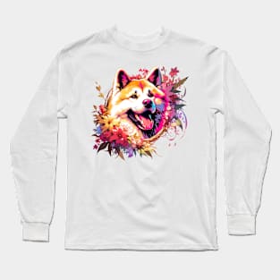 Akita Mothers Day Dog Mom Cherished Dog Gift Long Sleeve T-Shirt